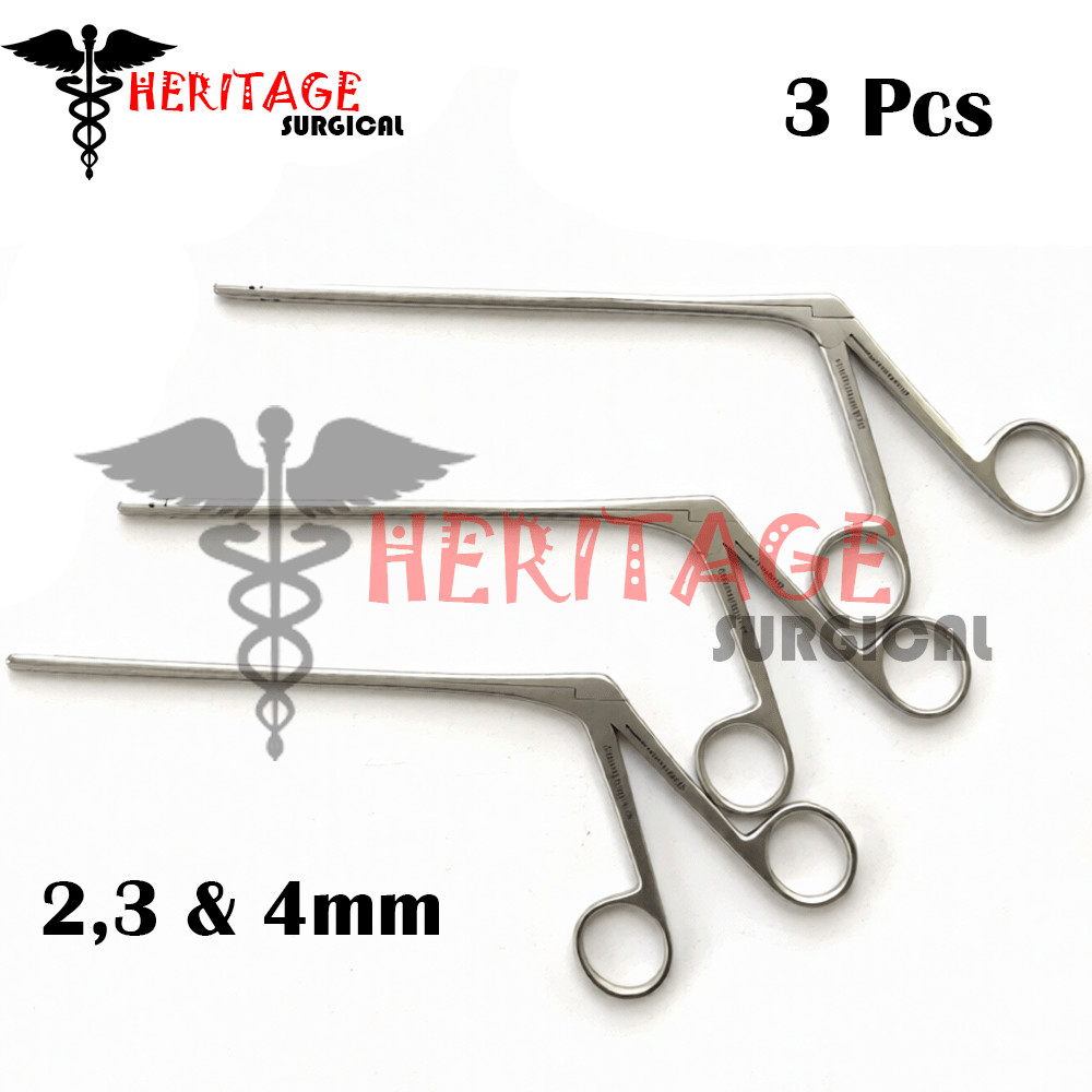 Laminectomy Rongeurs 7» STR 2,3 & 4mm Set of 3 Pcs Spine Orthopedic Instruments