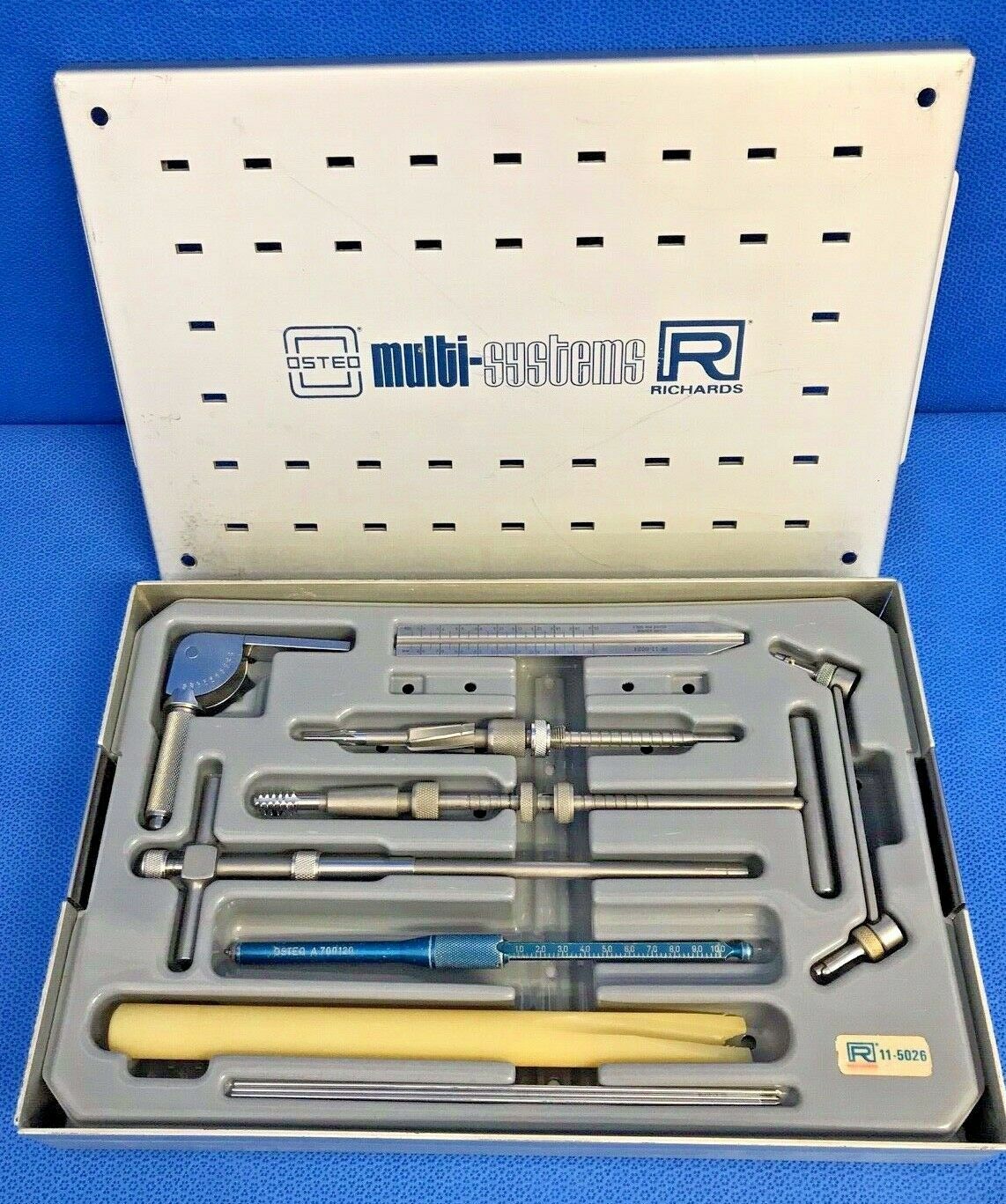 Richards Osteo 11-5026 Multi-Systems Instrument Set w/ Case, Orthopedic