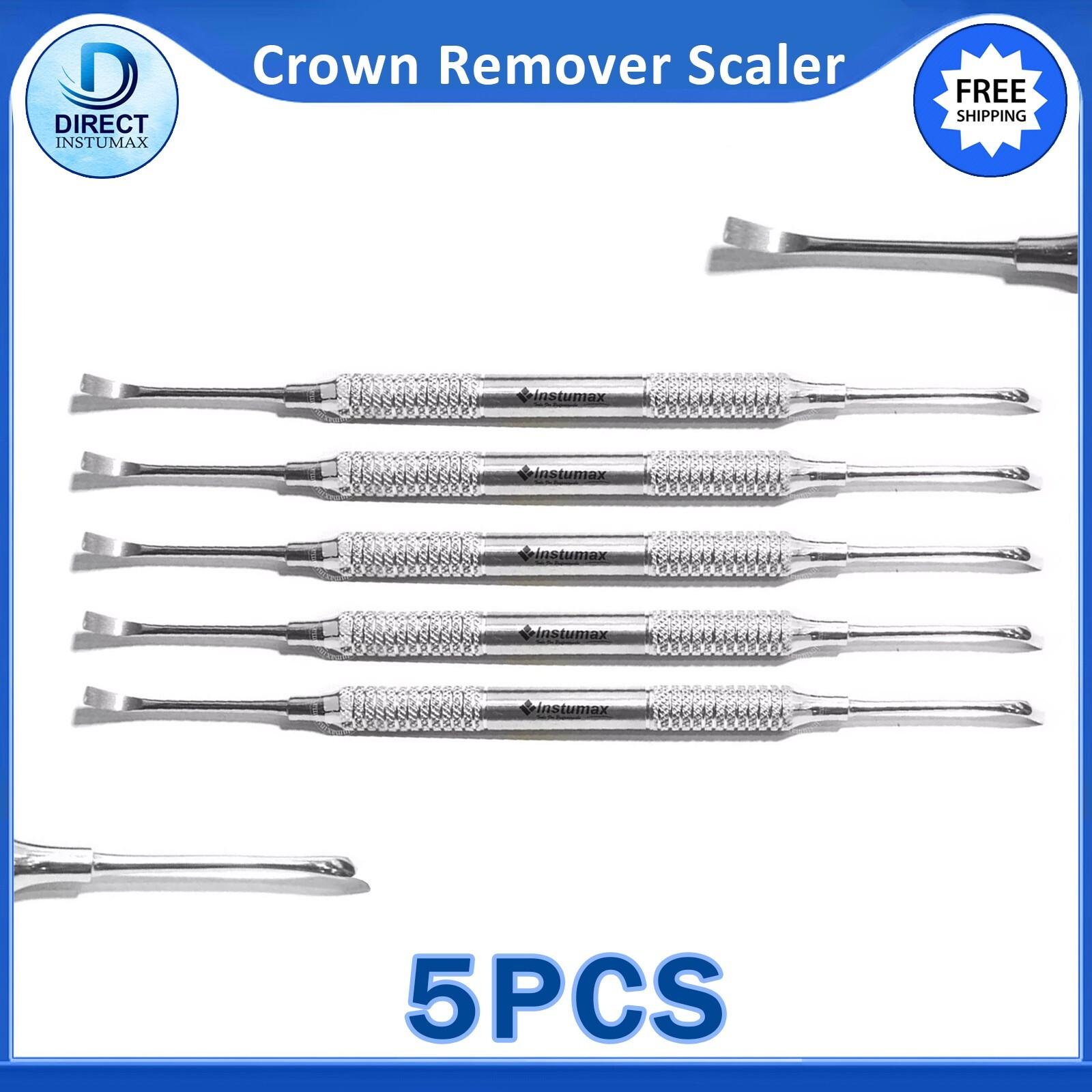 Dentist Crown Spreader & Remover Scaler 5pcs Set – INSTUMAX® – Light Weight