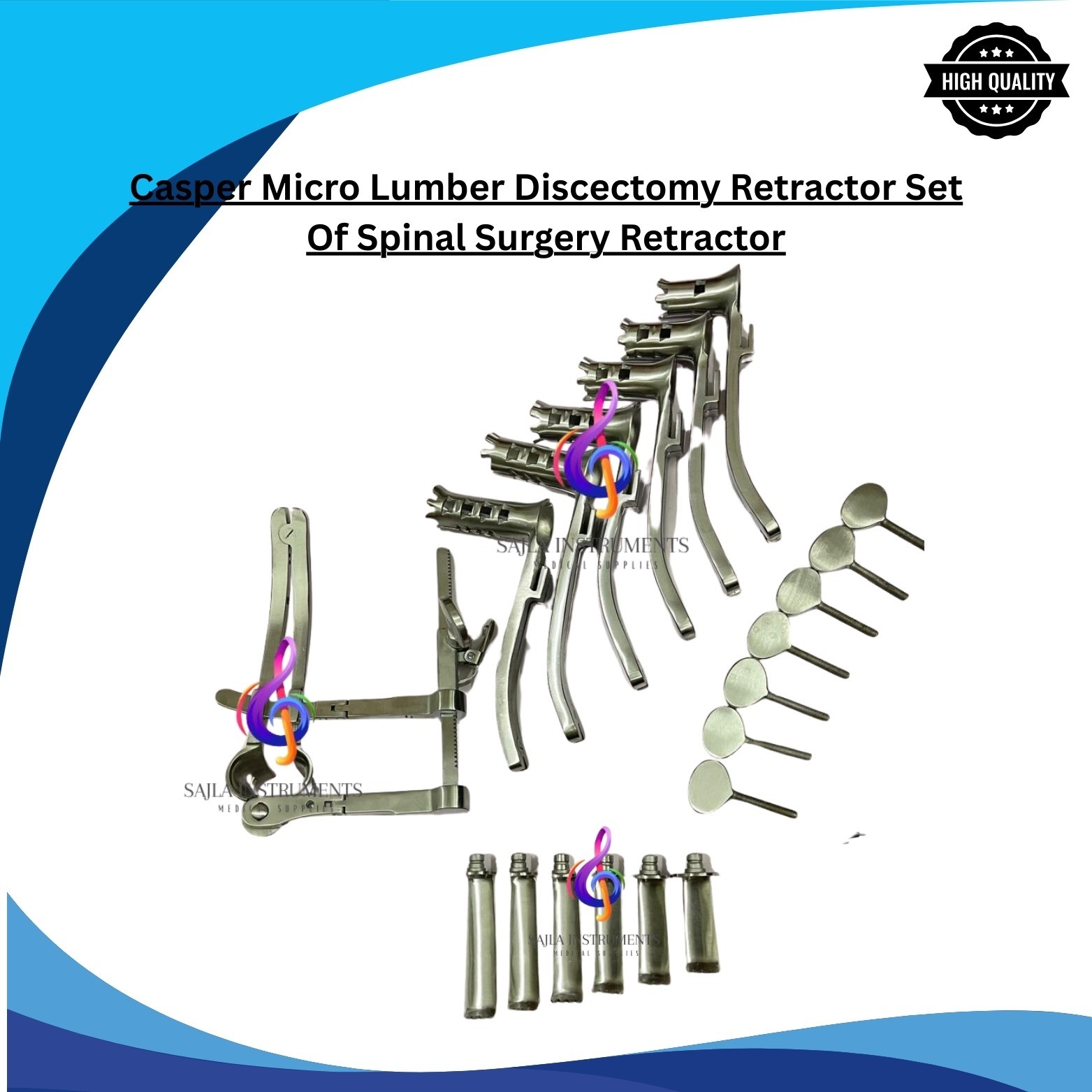 Casper micro lumber retactor set spine instruments by sajla