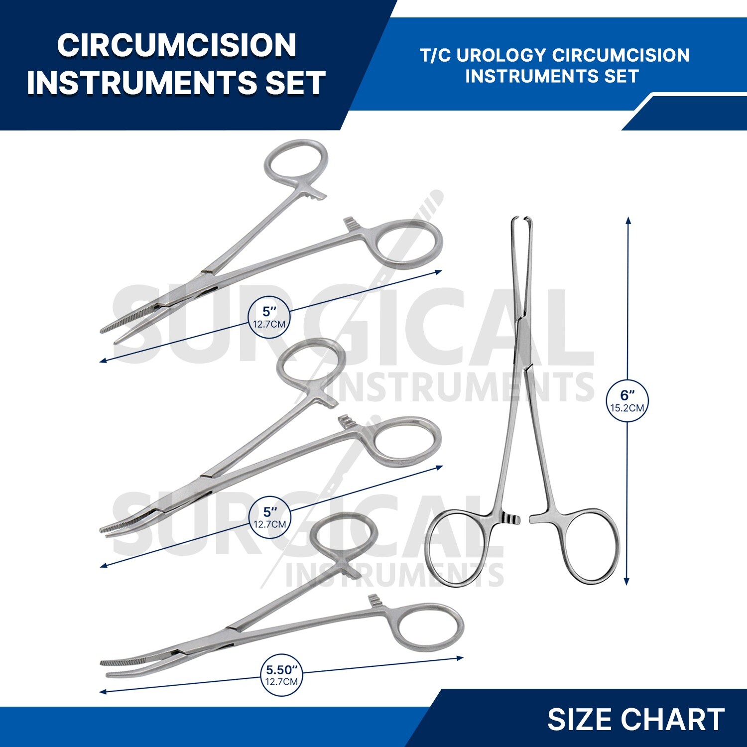 12 Pcs Urology Circumcision Instruments Set Surgical Medical Gynecology Economy