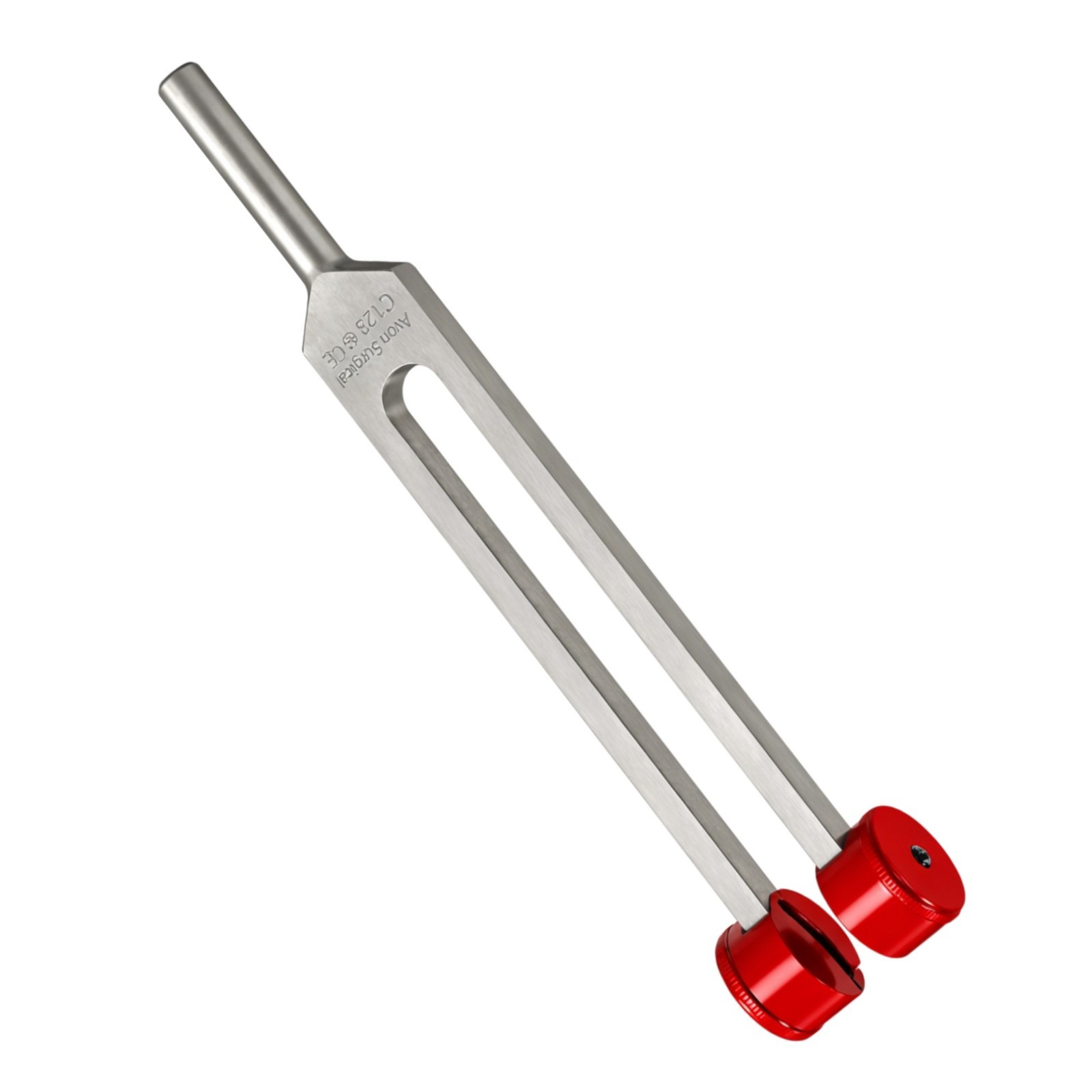 PREMIUM RED Tuning Fork With Weights – C 128 – SURGICAL MEDICAL INSTRUMENTS