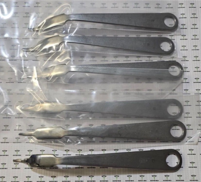 Aesculap Surgical Orthopedic 6pc Hohmann Retractor 8.25” 18mm Blunt Tip