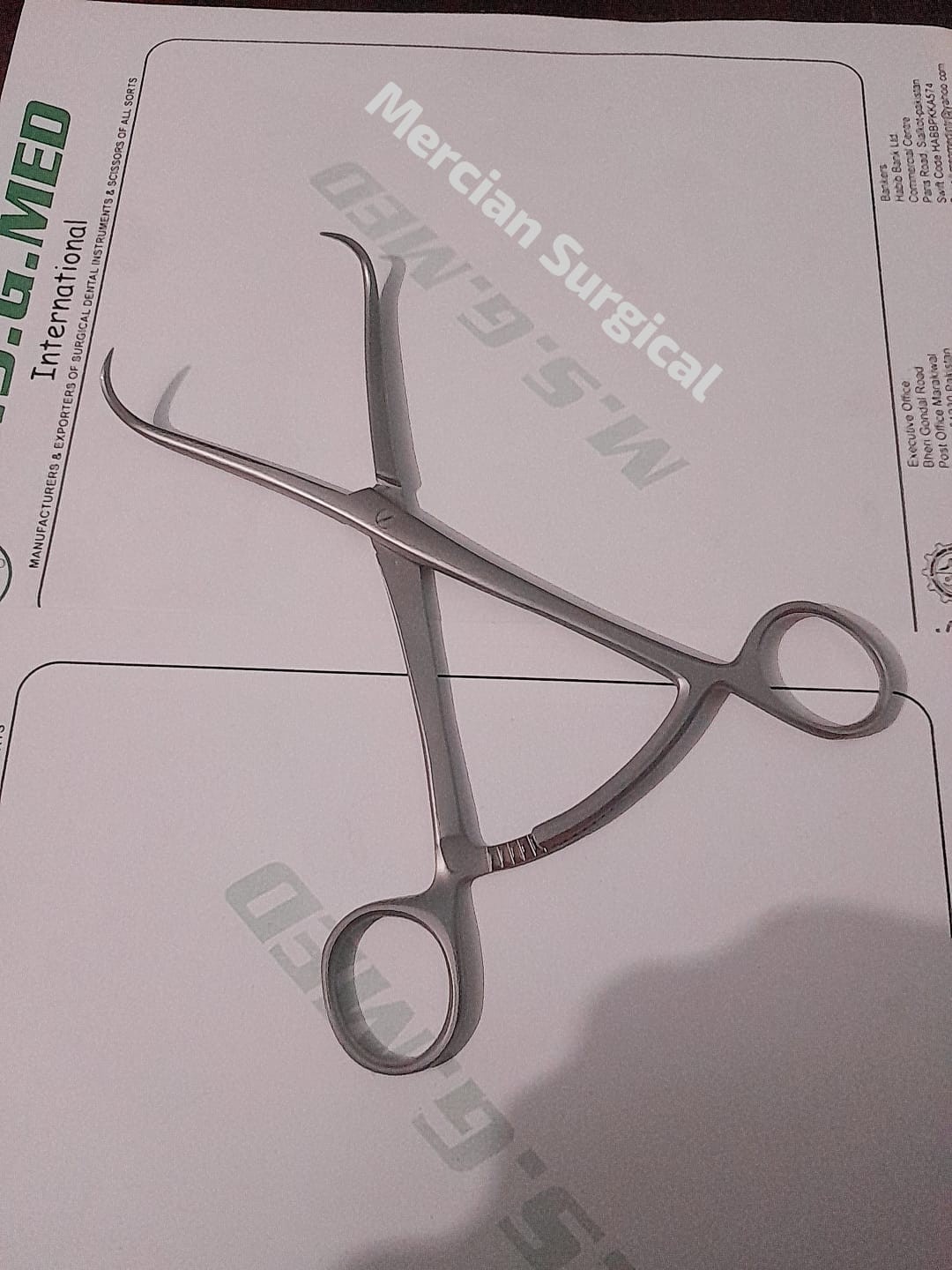 Orthopedic Surgical Bone Reduction Forceps Stainless Steel 100% Quality