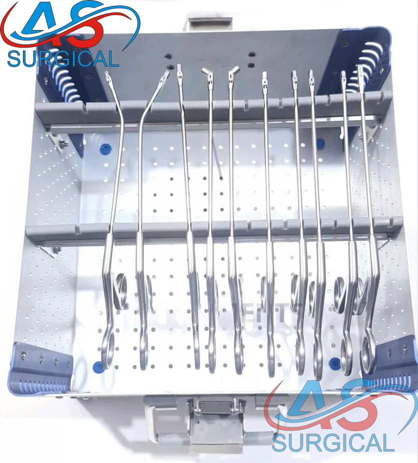 Arthroscopy Forceps Set of 10 Pcs With Sterilization Box Knee Arthroscopy