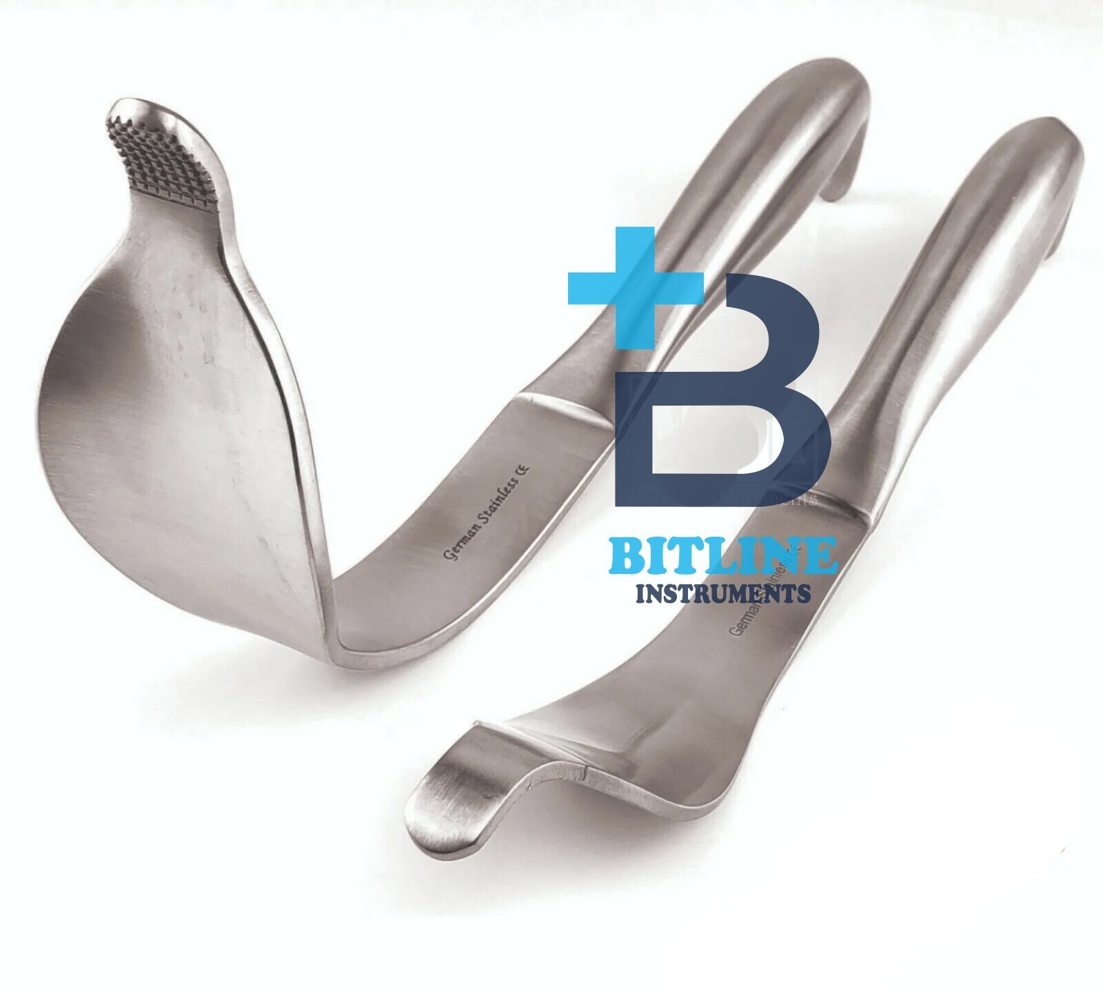 2 Cobra Retractor Serrated Tip Orthopedic Instruments German Stainless Steel