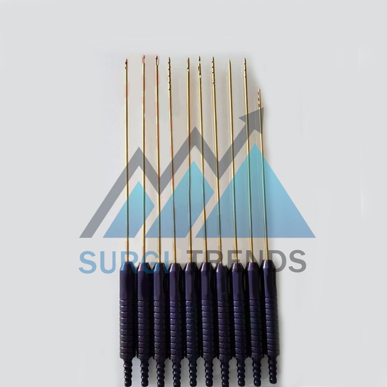 Fixed Handle Liposuction Cannulas 10 Pcs Set Plastic surgery Surgical instrument