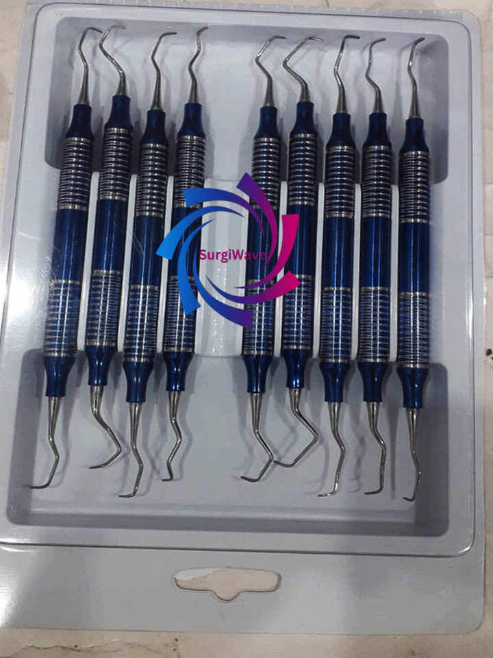 Five Set of 9 Dental Periodontal hu Gracey Curettes Mini friedy Instruments C