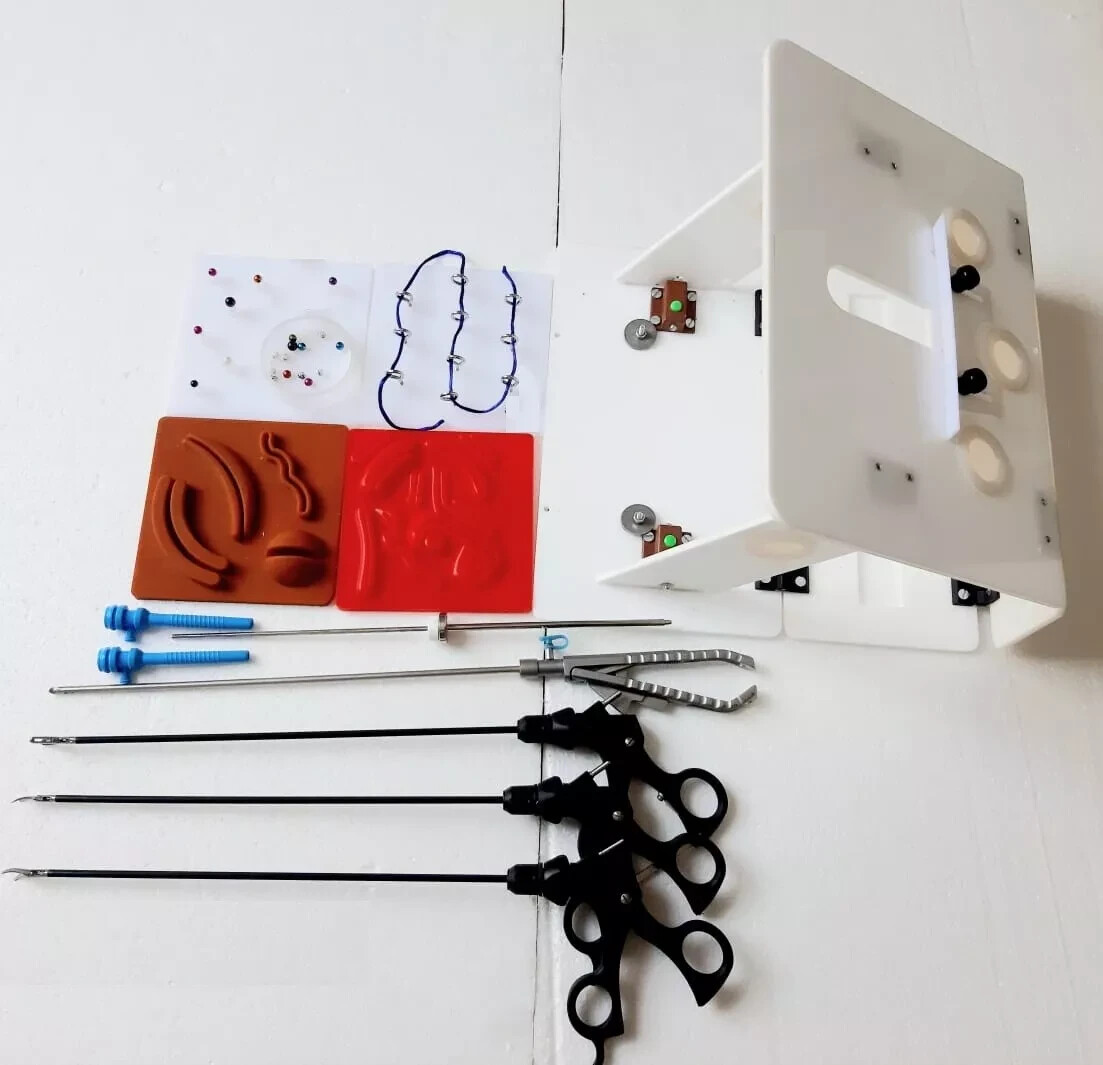 Laparoscopic Foldable Virtual Simulator Trainer Box Suture Training Kit Se
