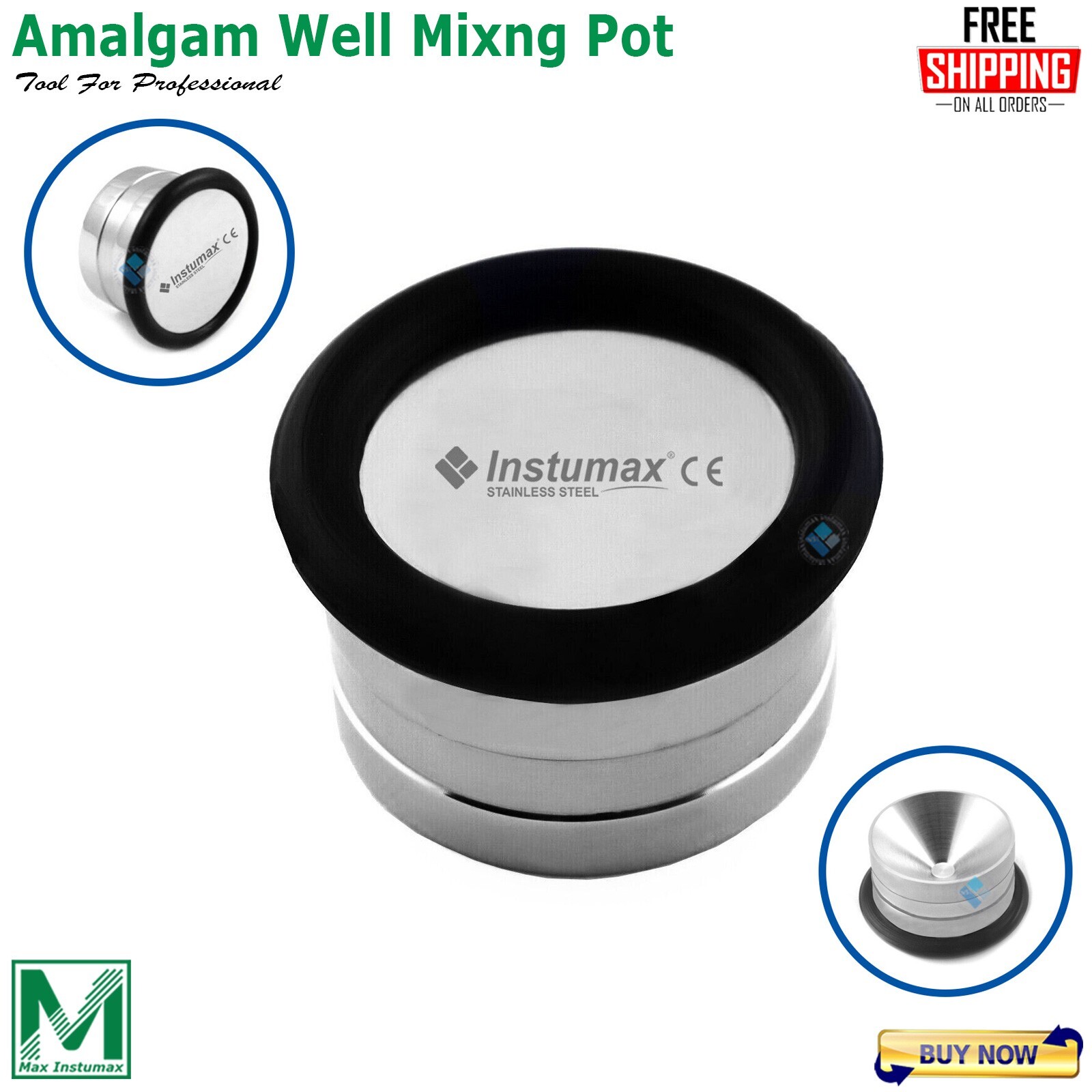 Dental Surgical Amalgam Well Implant Bone Mixing Pot Contaminated Instruments X1