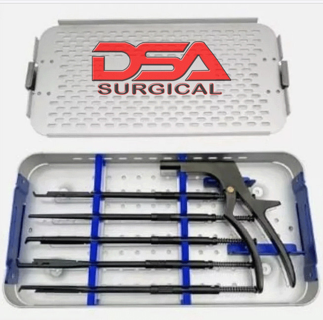 Stainless steel Rotating Kerrison Rongeur set Laminectomy Rongeurs
