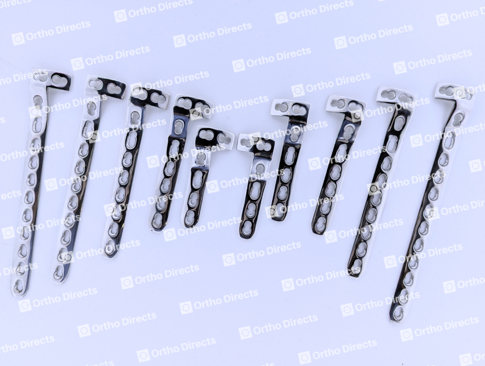 4.5/5.0mm Safety Locking L Plates L+R 3-9 Holes 14 Pcs Surgical Set SS 316L