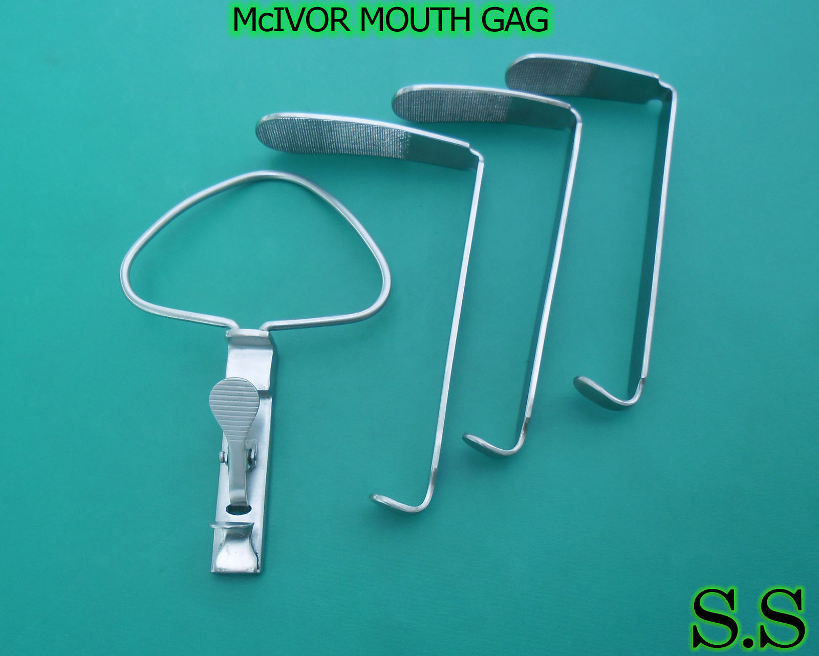 2 McIVOR MOUTH GAG Surgical Dental ANESTHESIA Instruments