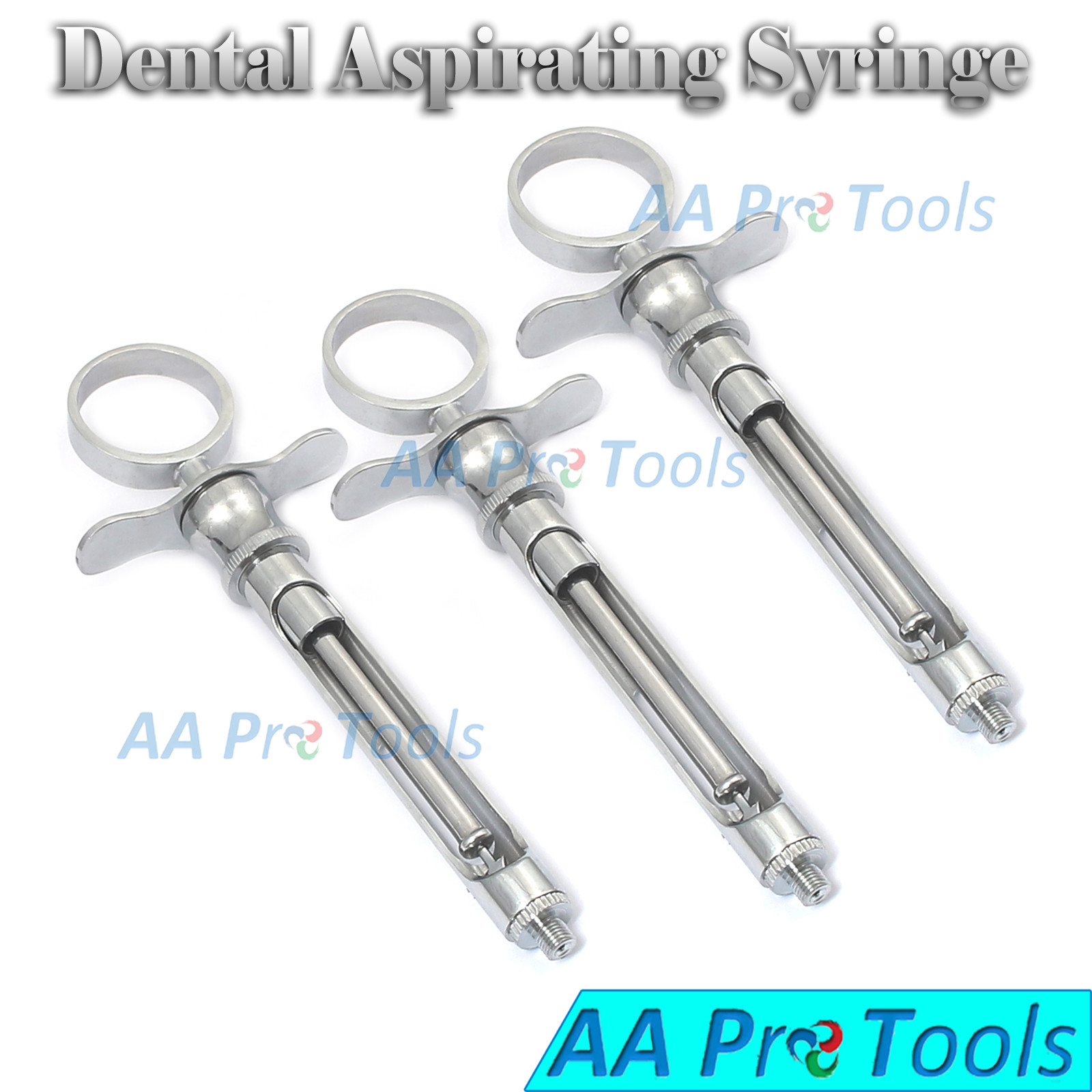 3 Premium Dental Syringe 1.8ML Anesthetic One Ring Surgical Dental Instruments