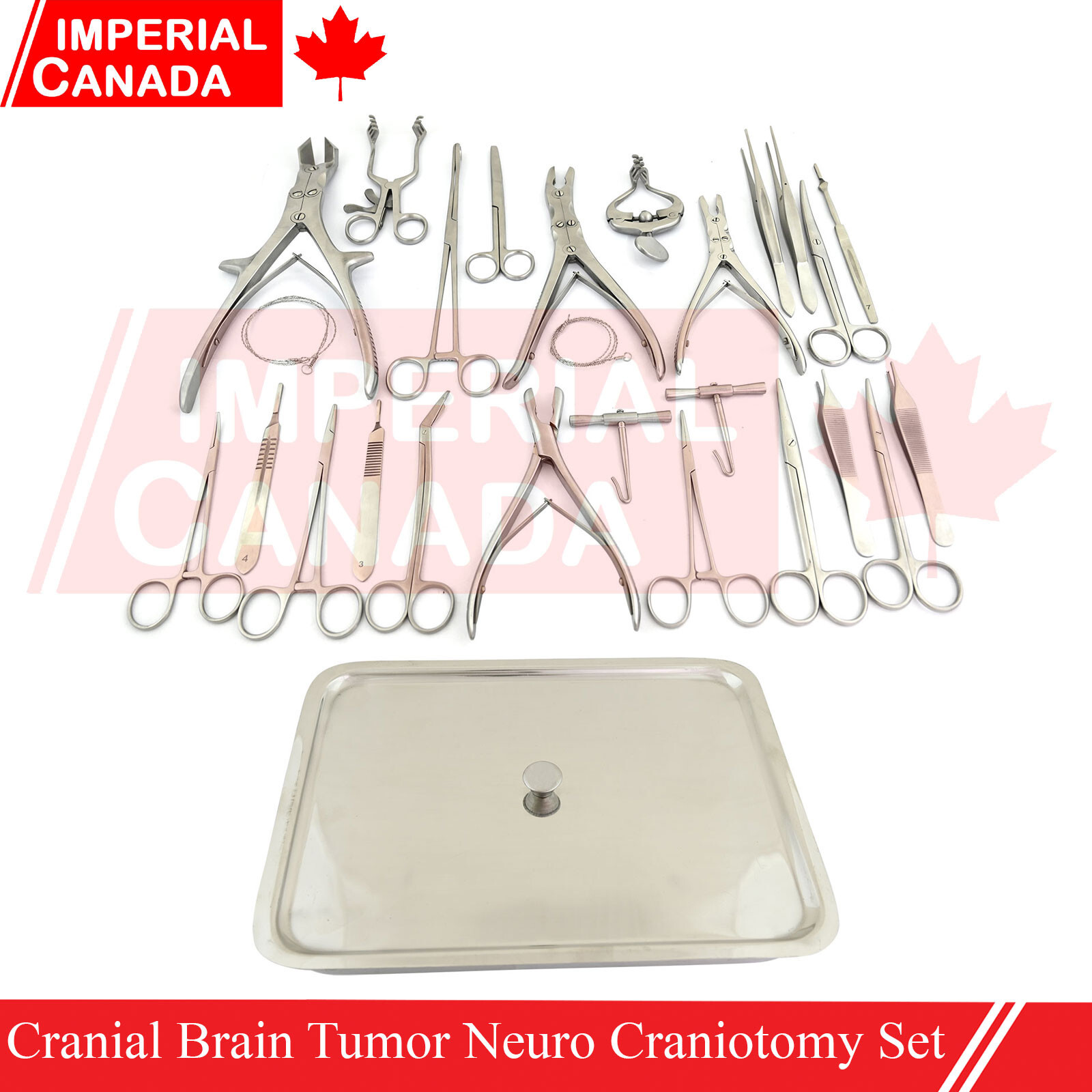 26Pcs Cranial Brain Tumor Neuro Craniotomy Set Basic Neurosurgery Spinal DS-1667