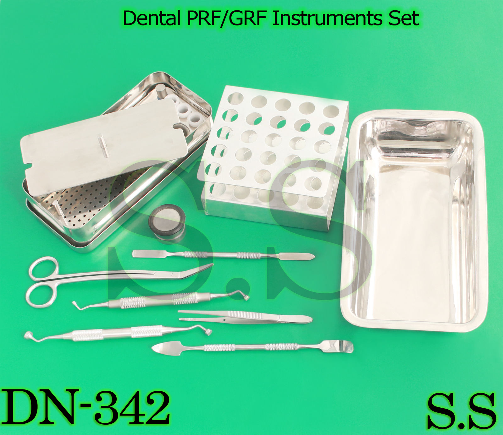 Dental PRF/GRF Instruments Kit Set Of 10 Pcs Surgical Dental Instruments,DN-342