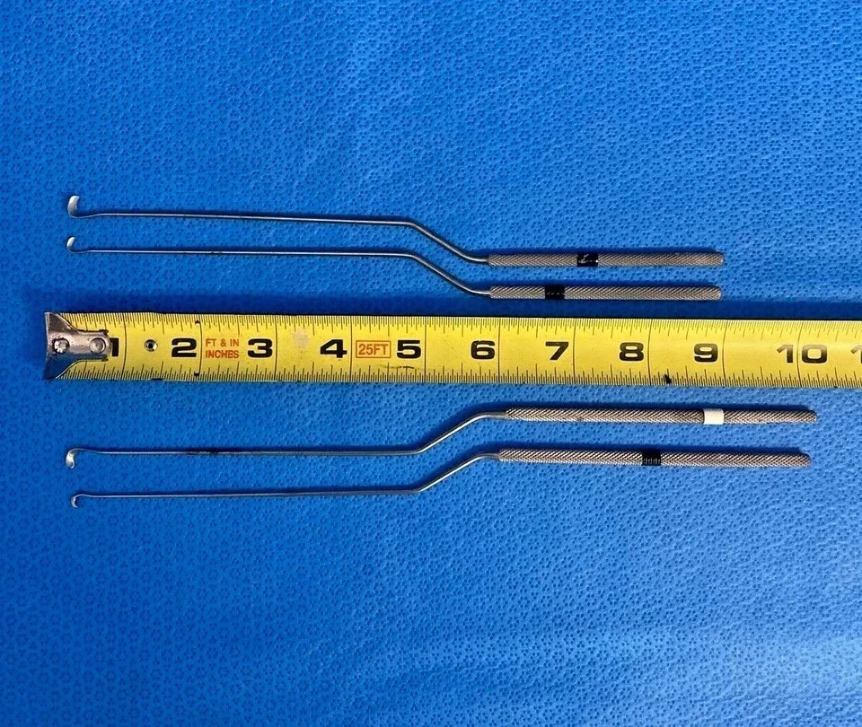 V. Mueller NL3785-131/133 Hardy Rhoton Curved Elevator Set Transsphenoidal Neuro