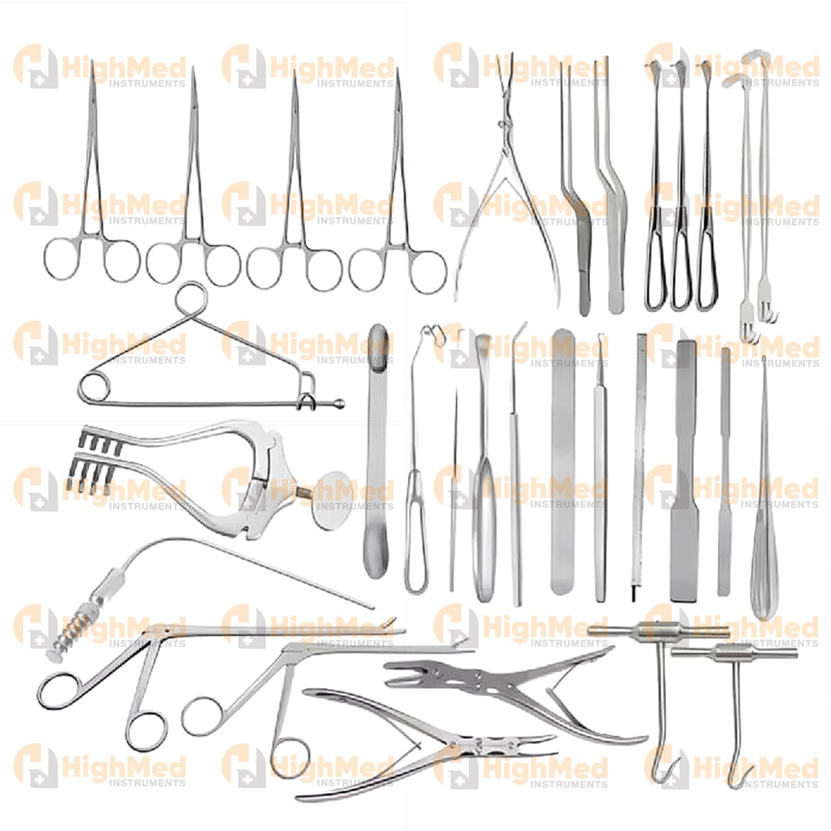 32-Piece Neuro Craniotomy Instruments Set Comprehensive Neurosurgery Tools