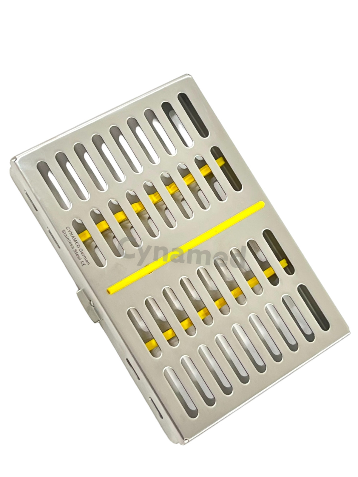 2 GERMAN DENTAL SURGICAL AUTOCLAVE STERILIZATION CASSETTES BOX FOR 10 INSTRUMENT