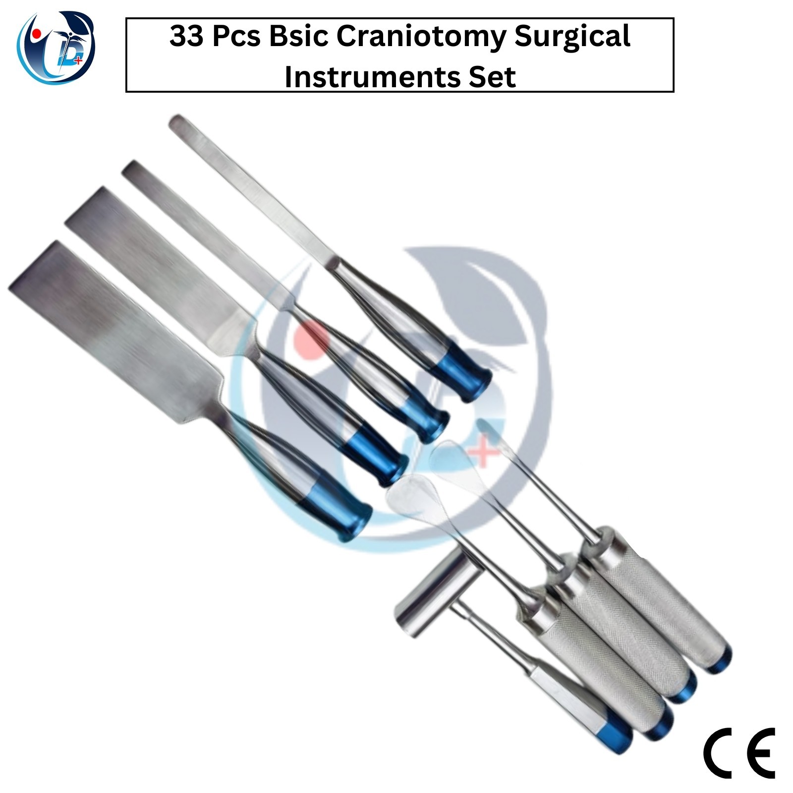 Basic Craniotomy Orthopedic Spine Surgical Instruments Set of 33 Pcs
