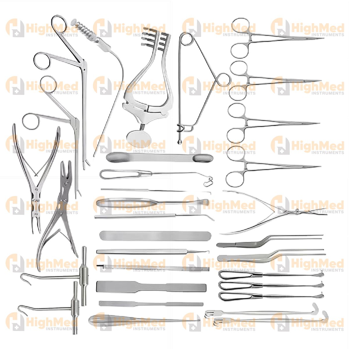 32-Piece Neuro Craniotomy Instruments Set Comprehensive Neurosurgery Tools