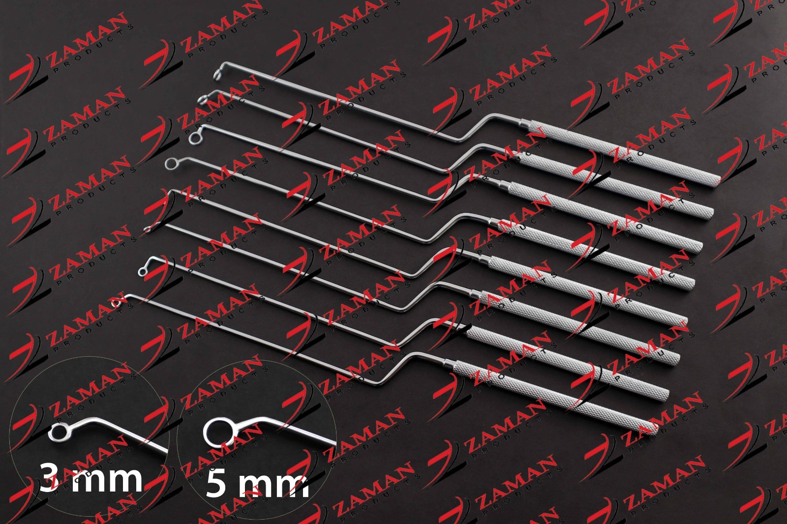 Hardy Pituitary Neuro Blunt Curettes 8 Pcs Set transsphenoidal surgery By ZP