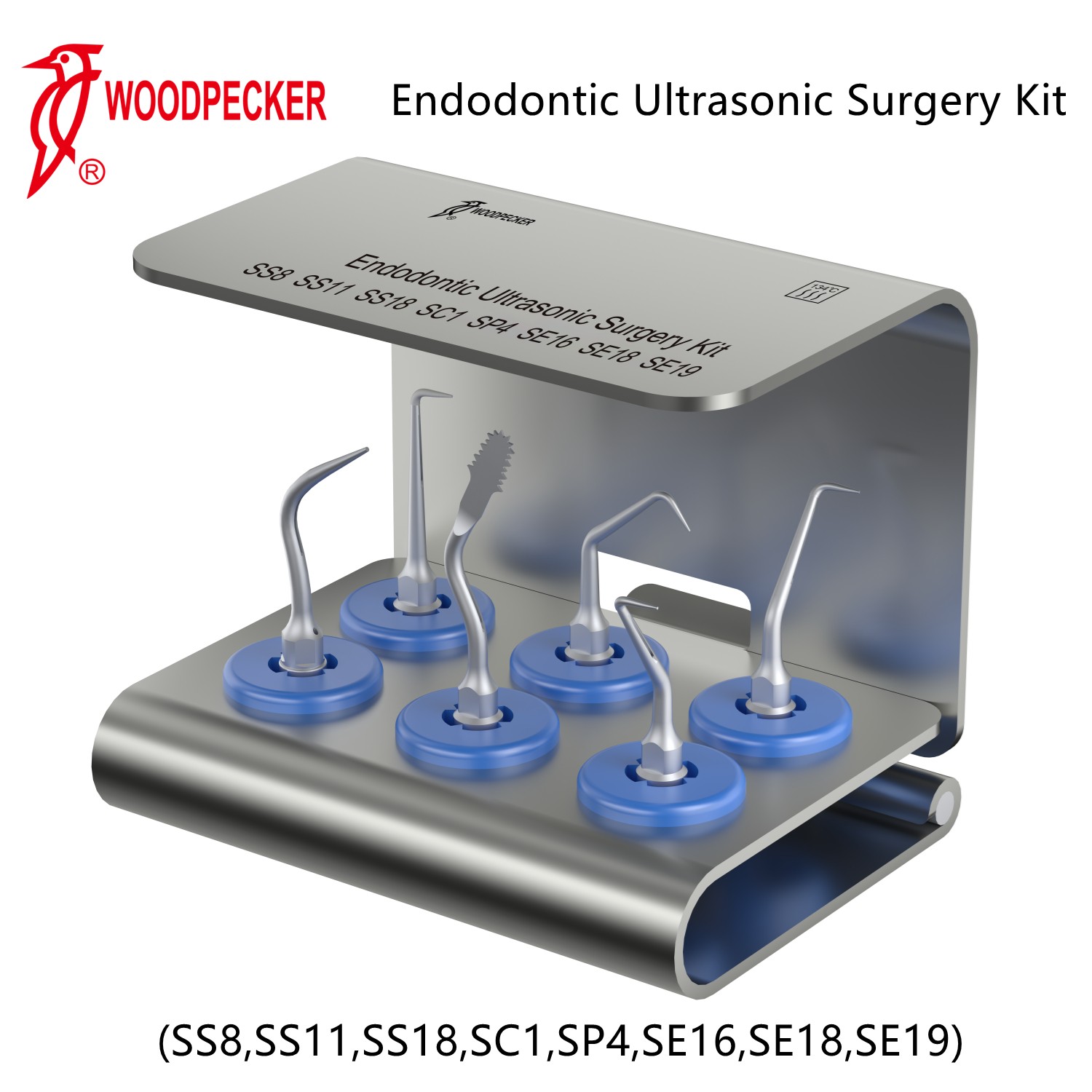 Woodpecker Ultrasonic Bone Surgery Tips Kit for Surgic Smart Satelec Handpiece