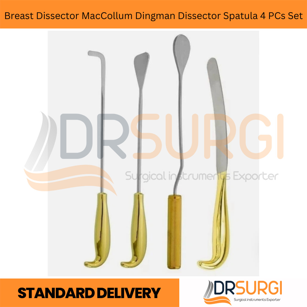 Breast Dissector MacCollum Dingman Dissector Spatula 4 PCs Set