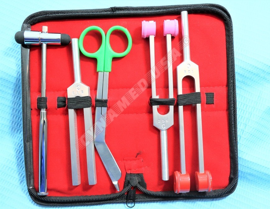 5 Tuning Fork Set Medical Surgical Chiropractic Physical Diagnostic Instruments