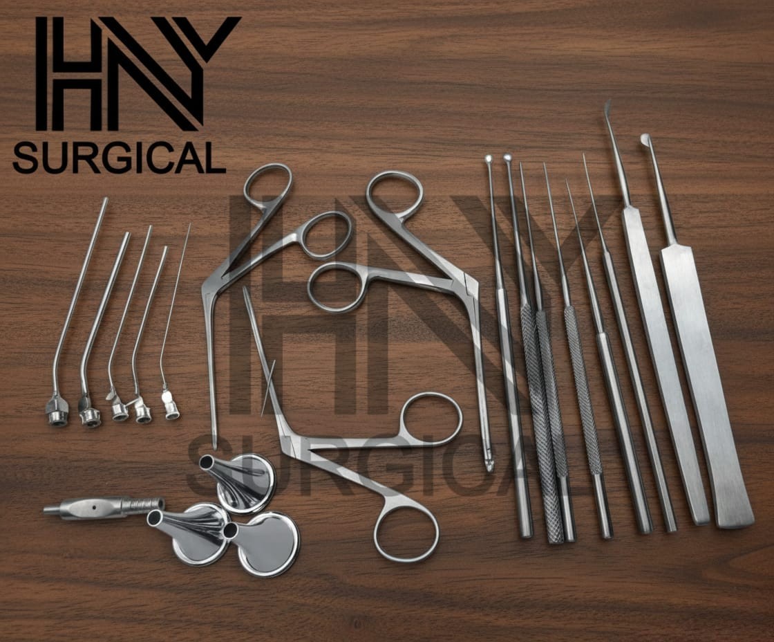 Myringotomy Instruments Set Of 15 PCs For ENT Myringoplasty Surgical Instruments
