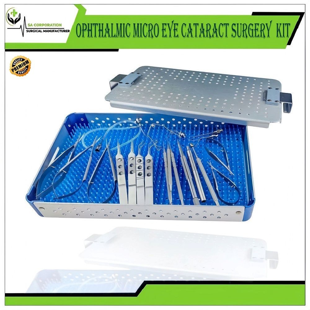 Ophthalmic Micro Eye Cataract Surgery 21 Pcs Suture Kit Surgical Instruments