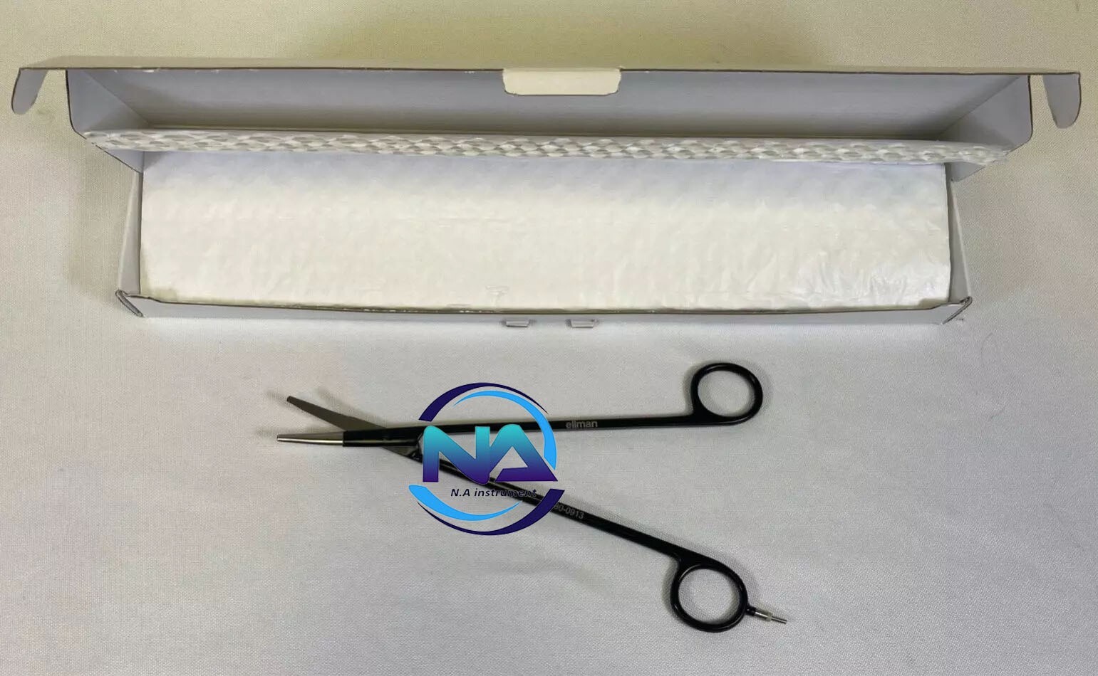 Ellman 30-0913 Bipolar Scissors Insulated Curved Blunt Fine Blades 21cm