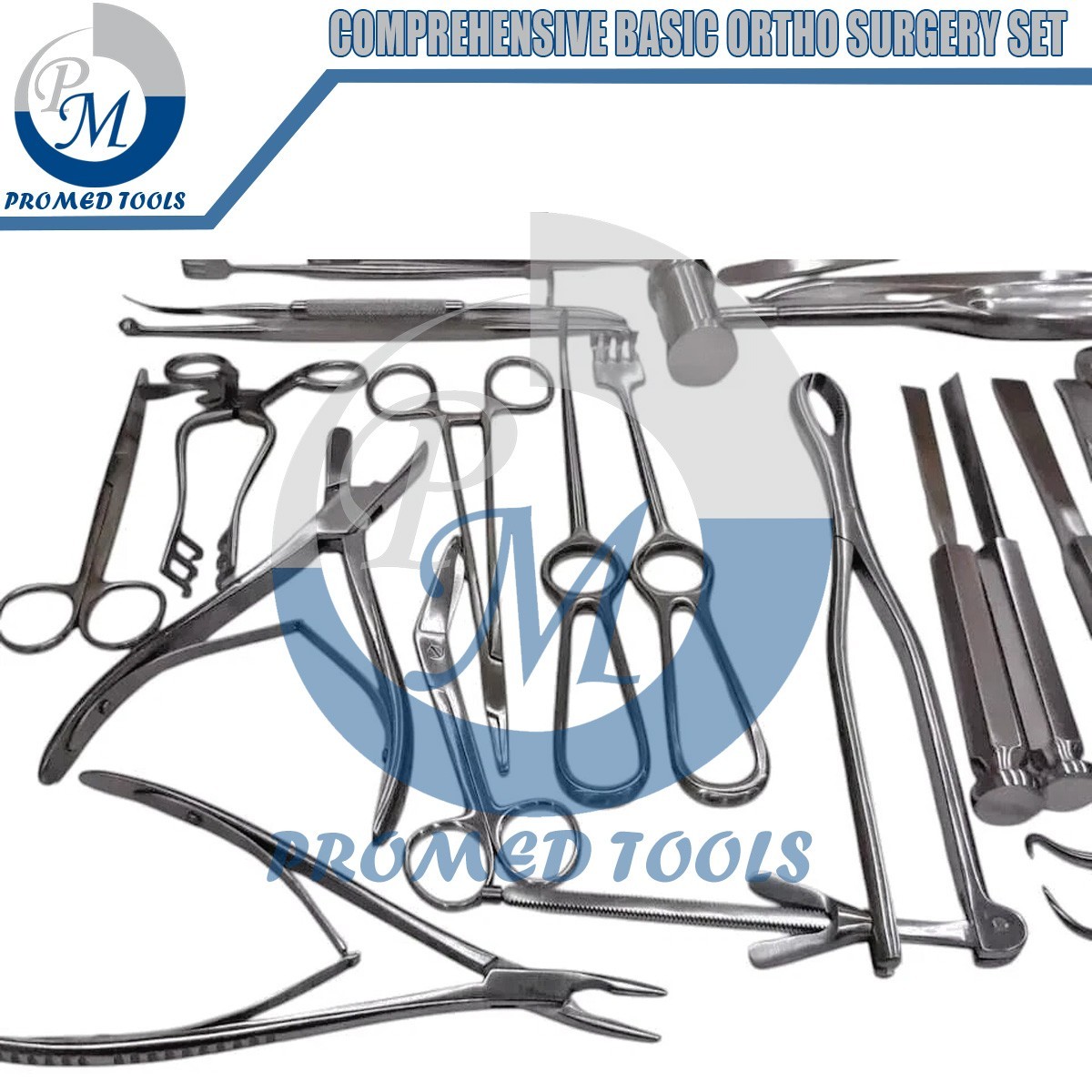 Comprehensive Basic Ortho Surgery Set 25 PCS Premium Stainless Steel Instrument