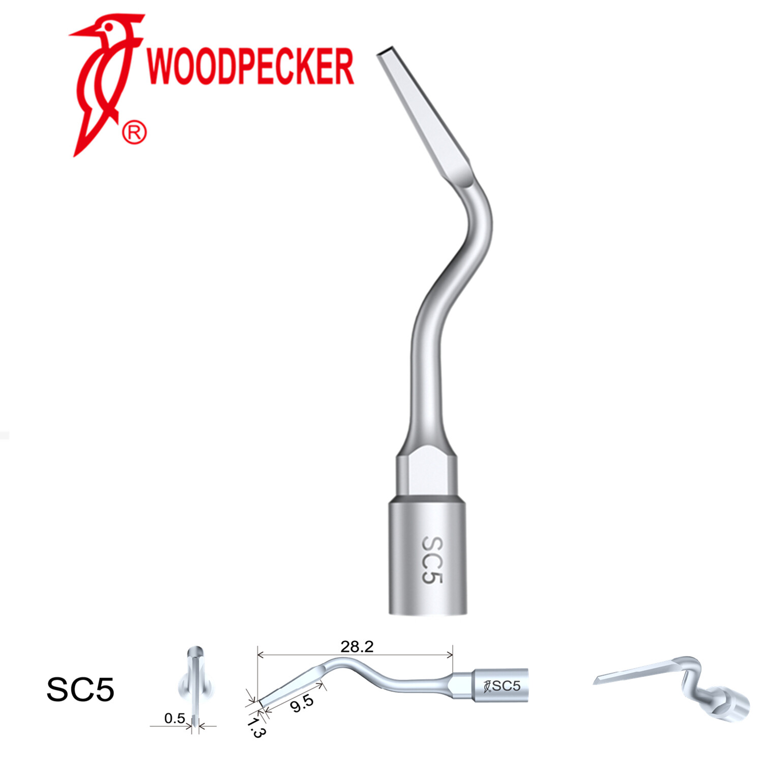 Woodpecker Ultrasonic Bone Surgery Tips Kit for Surgic Smart Satelec Handpiece