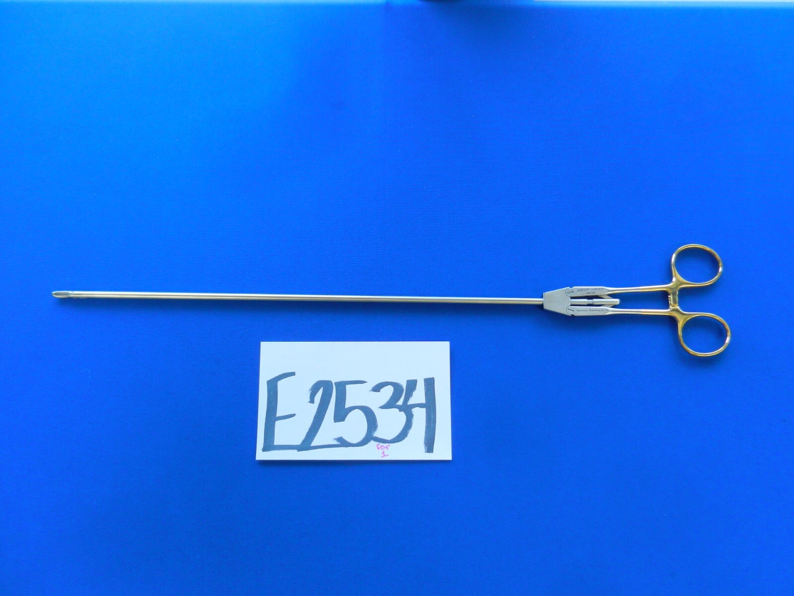 E2534 Jarit 600-251 In-Line 5.0mm Left Curved Needle Holder 13″ Length