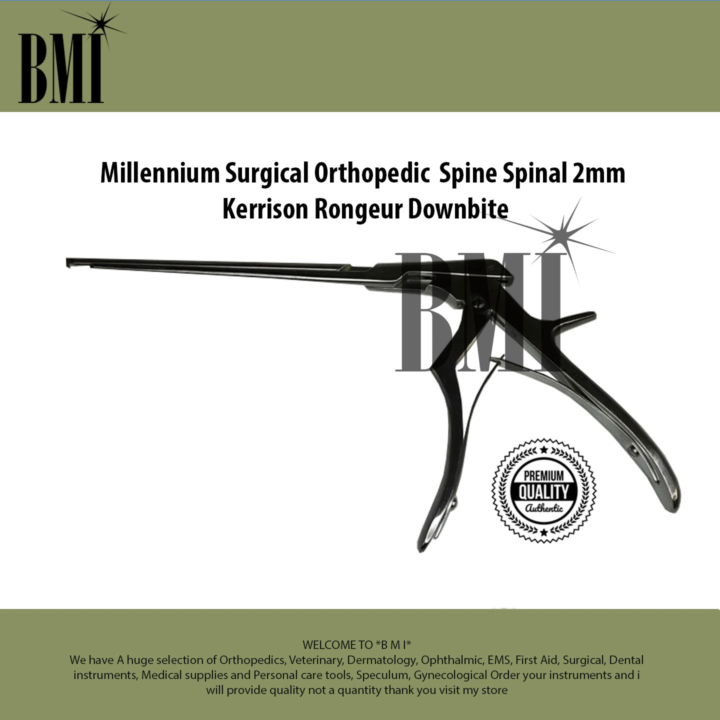 Millennium Surgical Orthopedic Spine Spinal 2mm Kerrison Ronguer Downbite