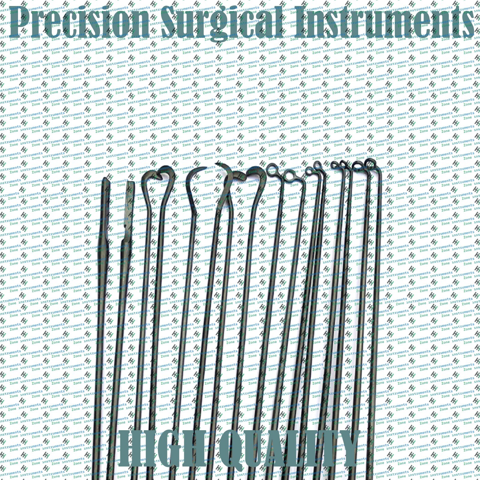 Hardy Pituitary Neuro Curettes Set Of 16 Surgical Instruments Transsphenoidal