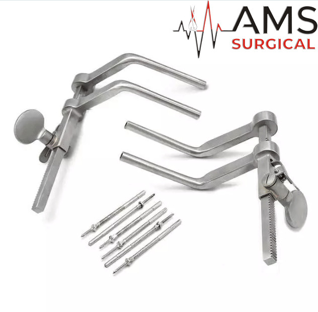 Caspar Cervical Distractor Left & Right Set Screws Pins Screw Driver Instruments