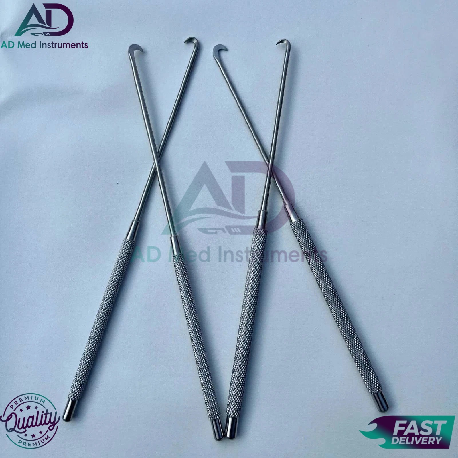 Arthroscopy Hook Knife 3mm & 5mm 4 PCs Set German Steel Arthroscopic instruments