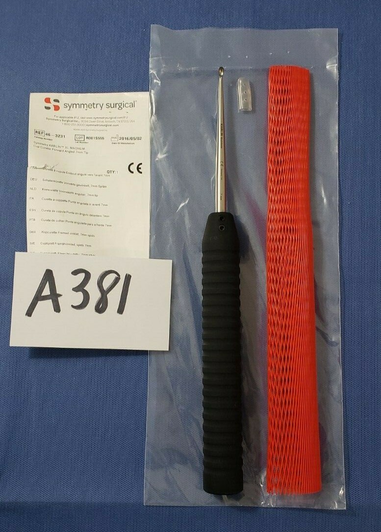 Symmetry Surgical 46-3231 Orthopedic Magnum Cup Curette Forward Angled 7mm Tip