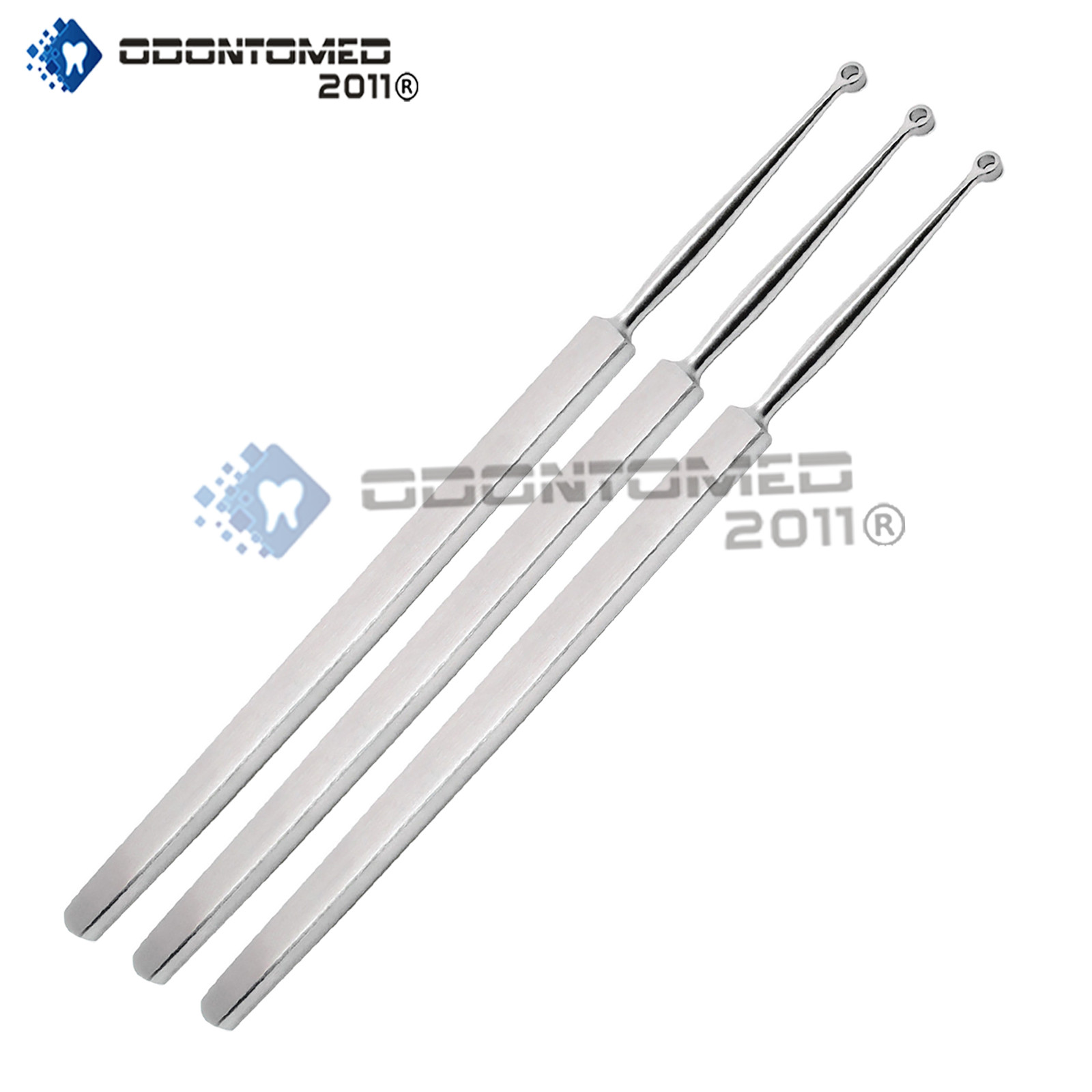 Fox Dermal Curette 3mm Surgical Dermatology Instruments (3 Pcs)