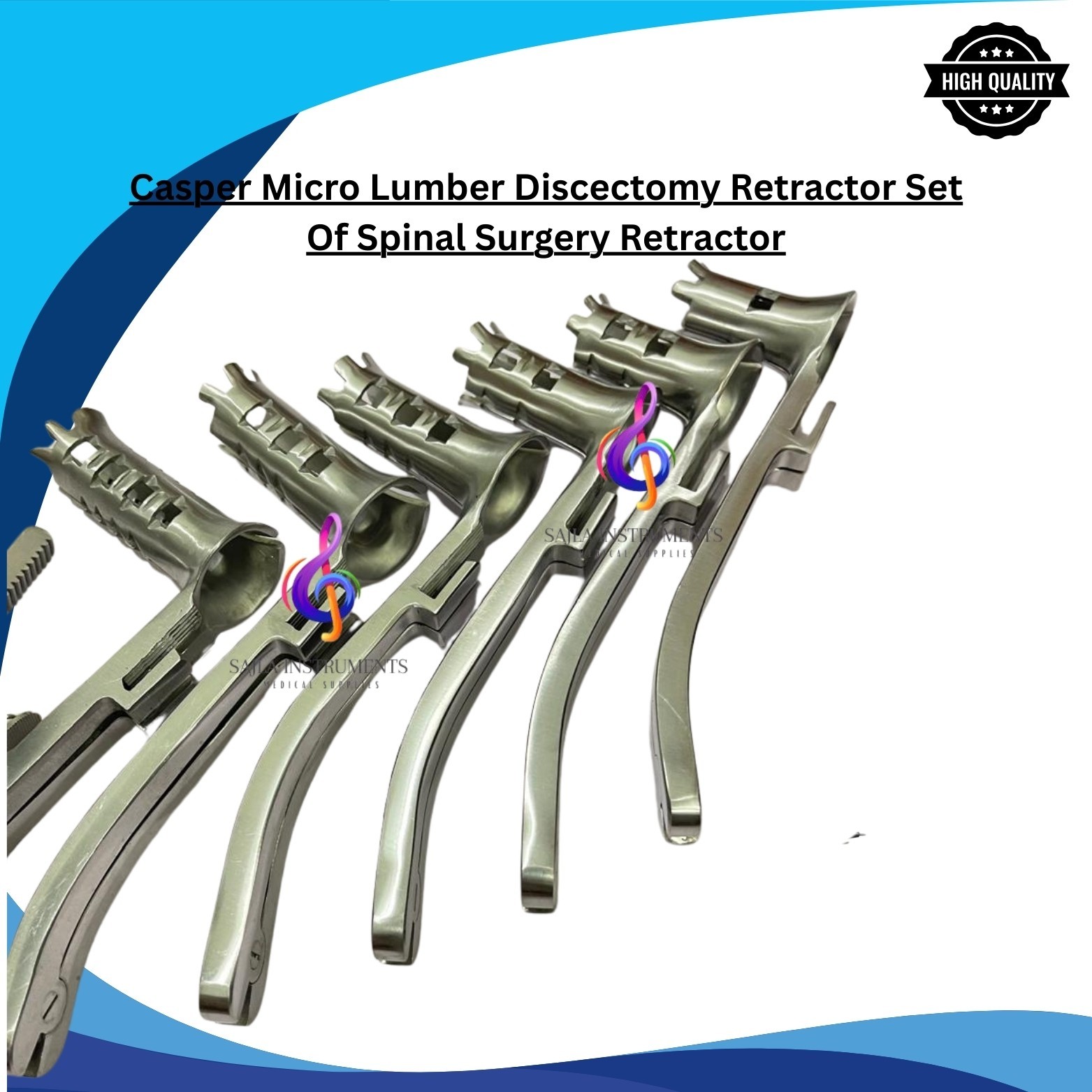 Casper micro lumber retactor set spine instruments by sajla
