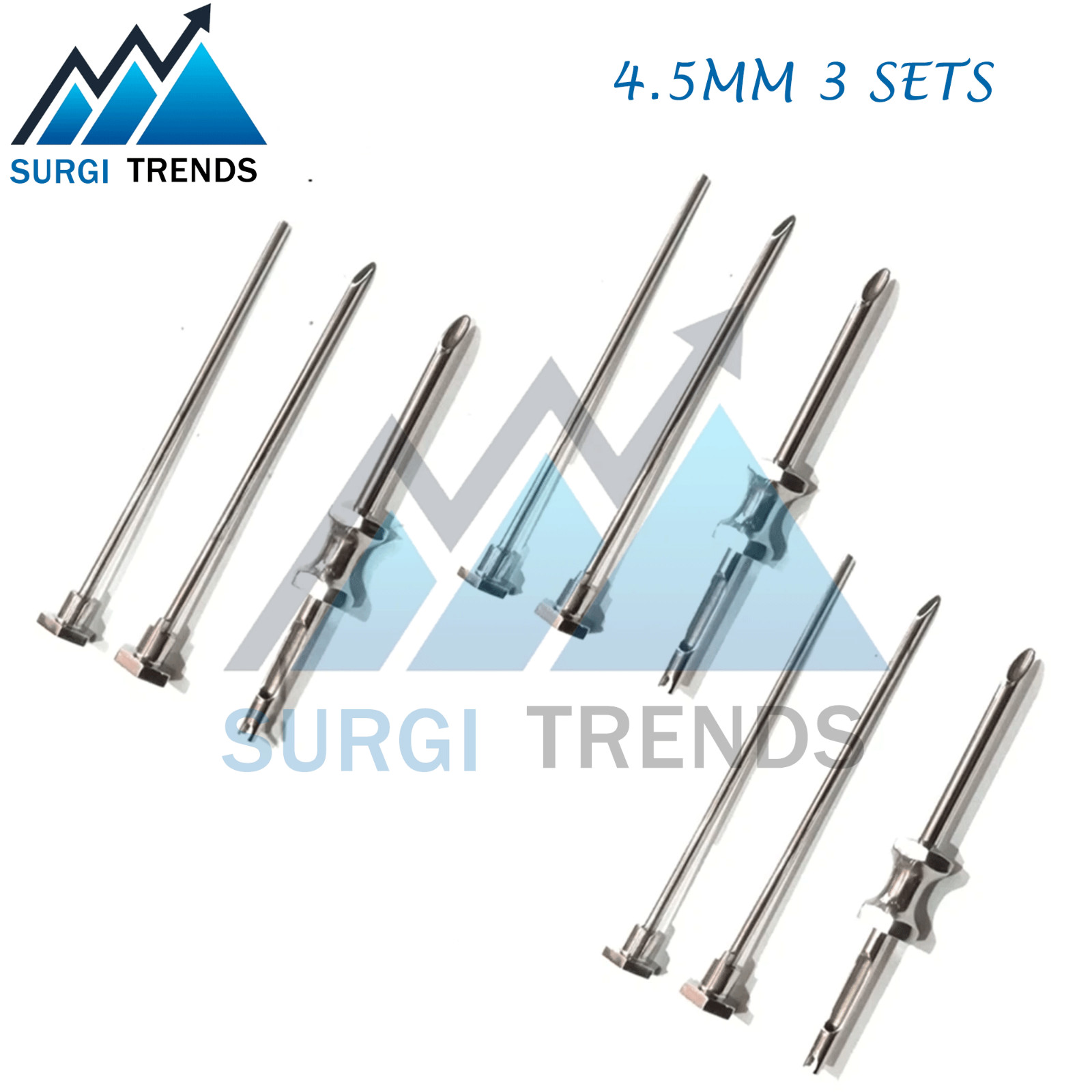 3 Sets HRT Trocar 4.5MM Hormone Replacement Pellet Insertion Kit