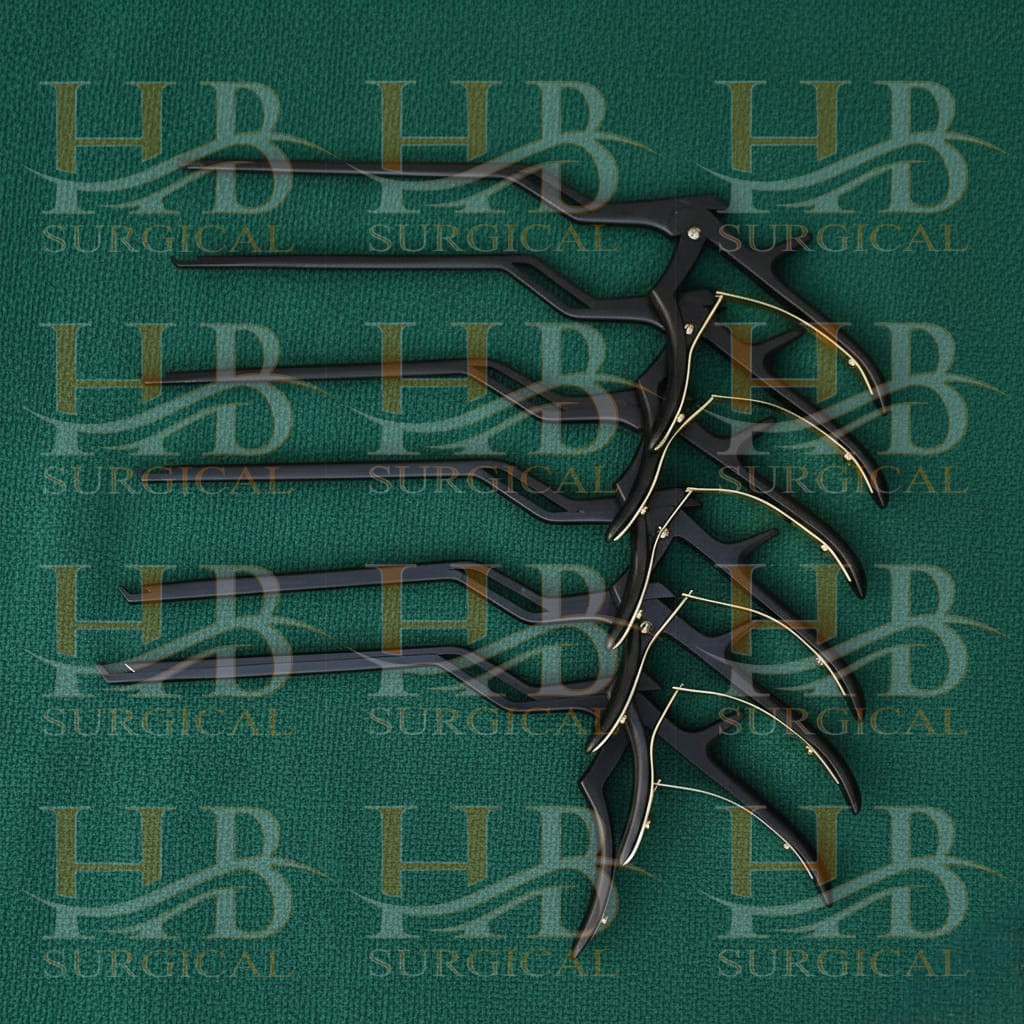 Kerrison Bayonet Bone Spine Rongeur, German Orthopedic Instruments Set of 6 Pcs