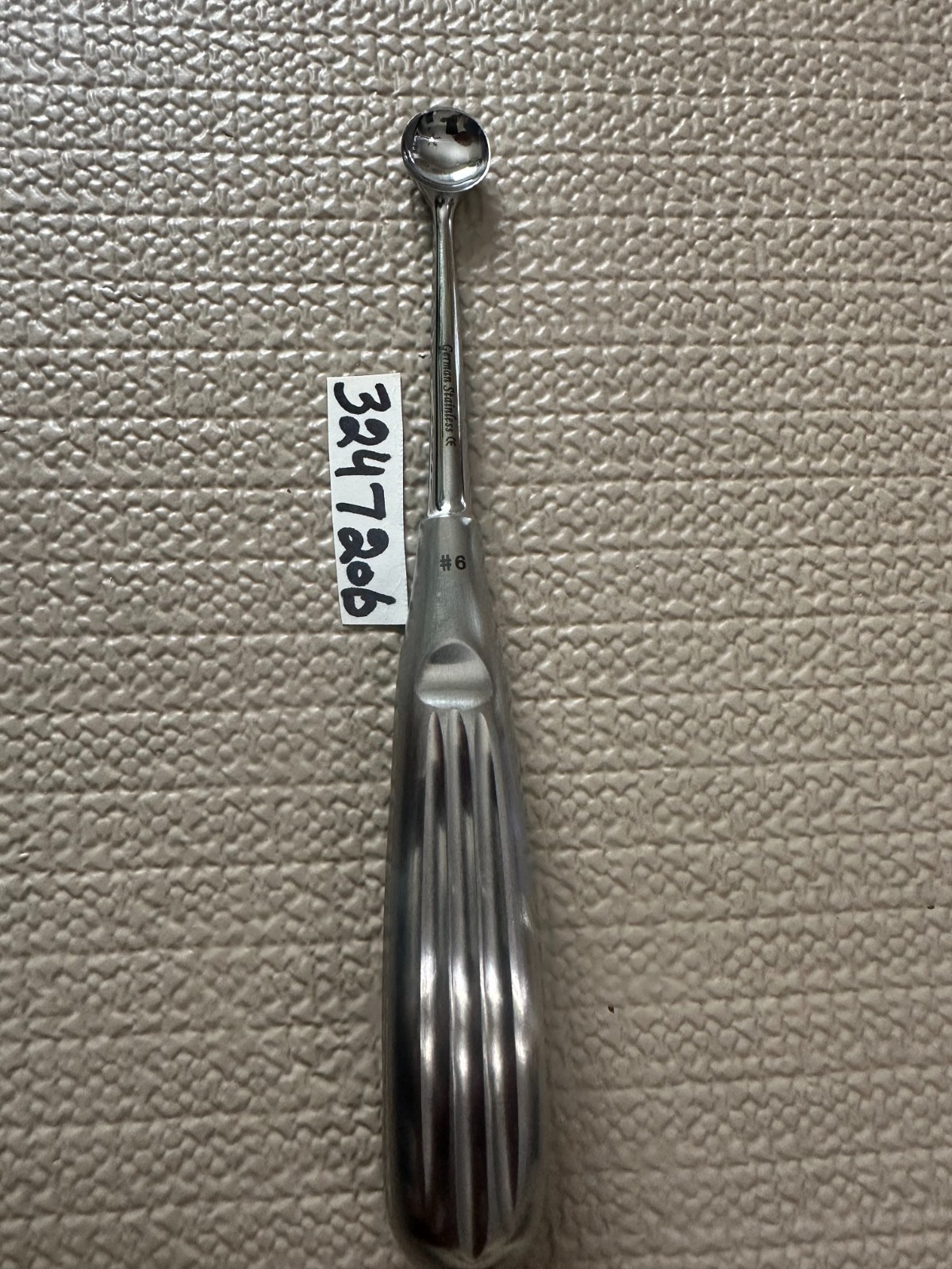 1PCS–BRUN ORTHOPEDIC CURETTES#6—- 6-3/4″