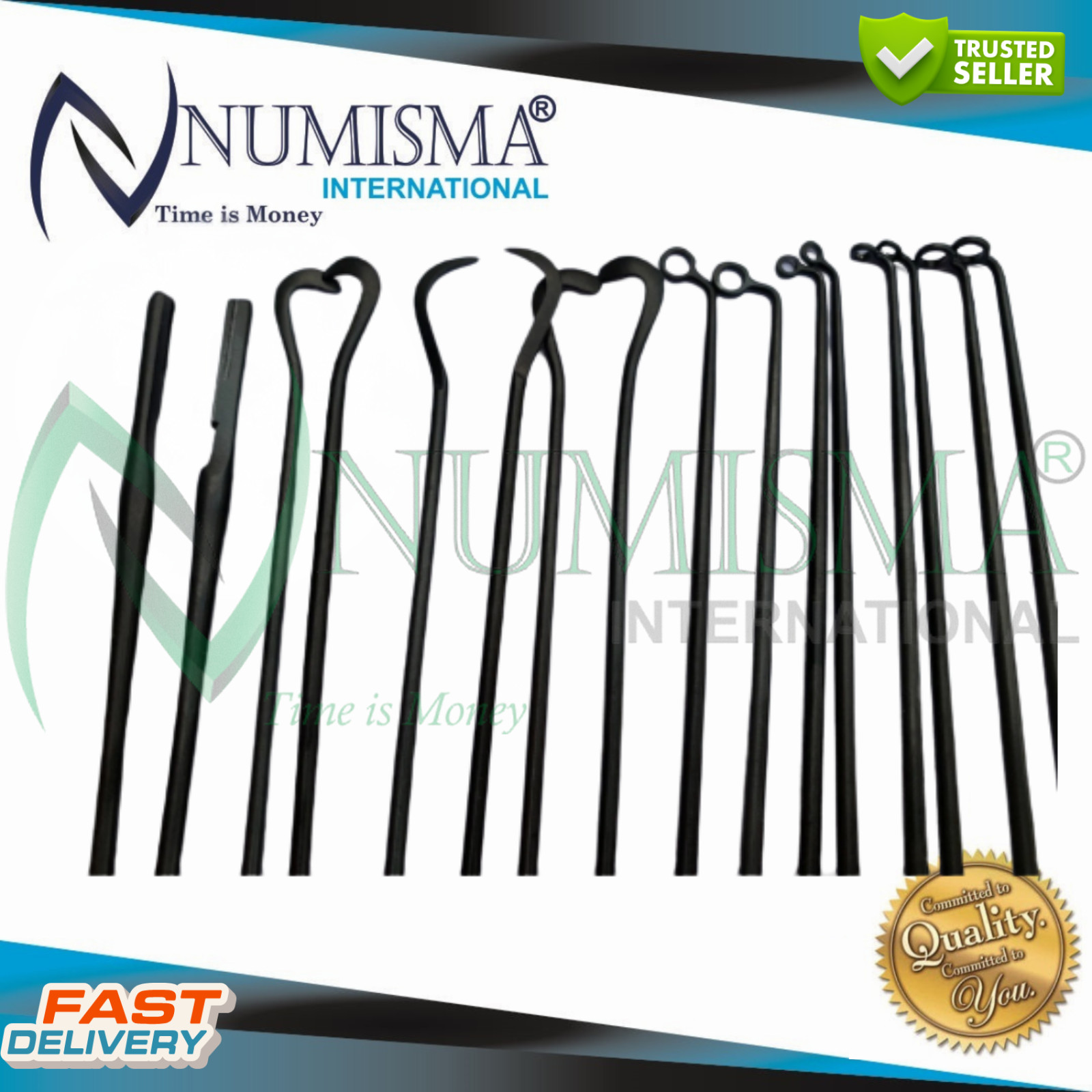 Hardy Pituitary Neuro Curettes Set Of 16 Surgical Instruments Transsphenoid New