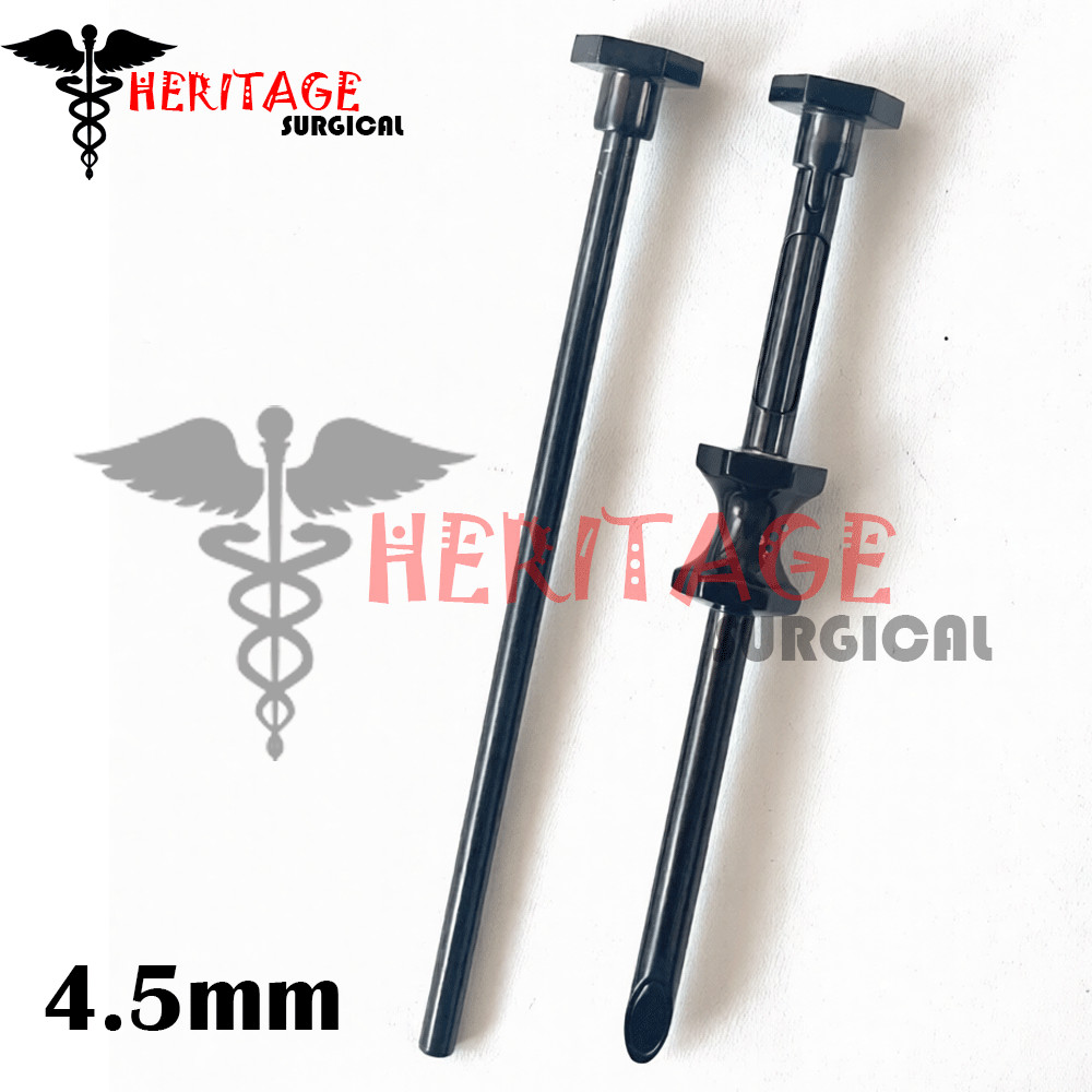 HRT Trocar 4.5mm Hormone Replacement Pellet Insertion Kit Black Coated Surgical