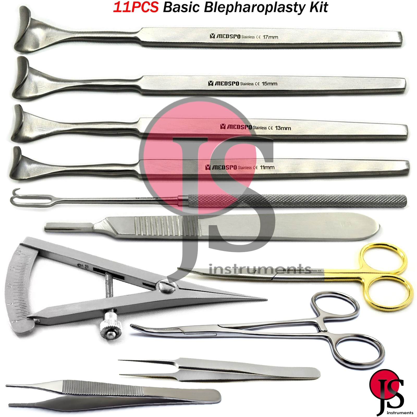 Blepharoplasty Eyelid Surgery Ophthalmic Instruments Caliper Retractor Scissors