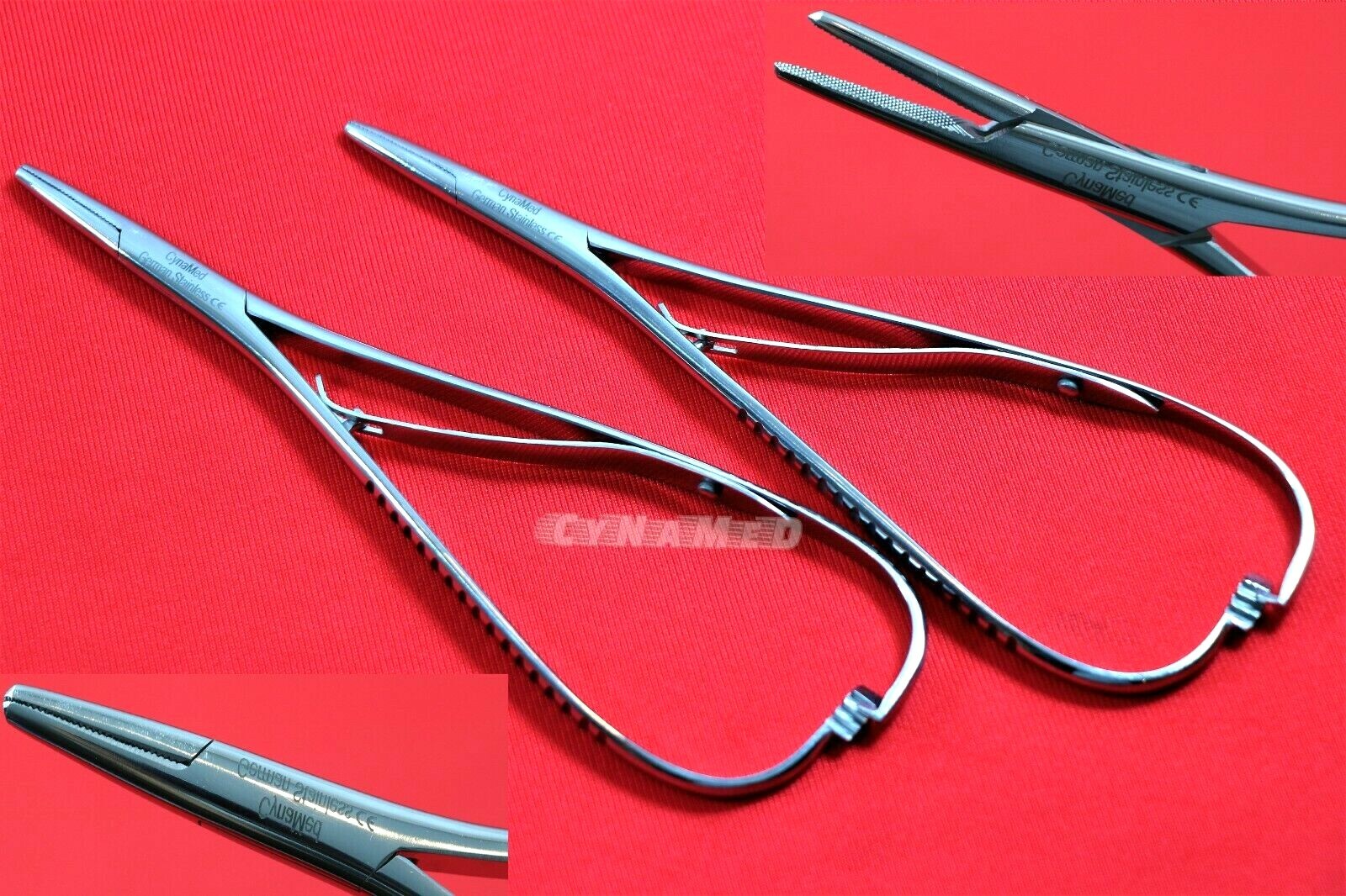 2 PREMIUM GERMAN Mathieu Needle Holder Surgical Orthodontic & Dental Instruments