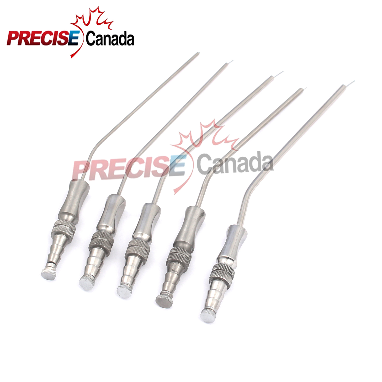 Frazier Suction Tubes Set Of 5 Pieces Neuro Surgical Ear Instruments